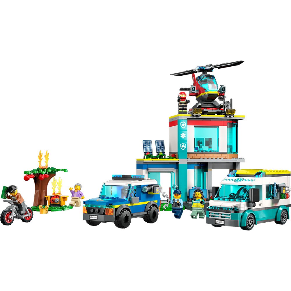 LEGO City: Centru pentru vehicule de urgenta 60371, 6 ani+, 706 piese