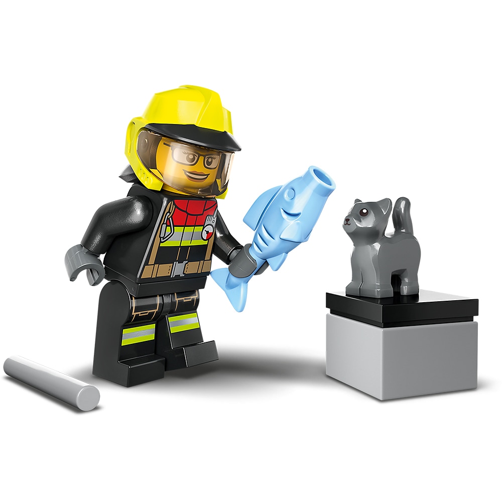LEGO City: Salvare cu masina de pompieri 4x4 60393, 5 ani+, 97 piese