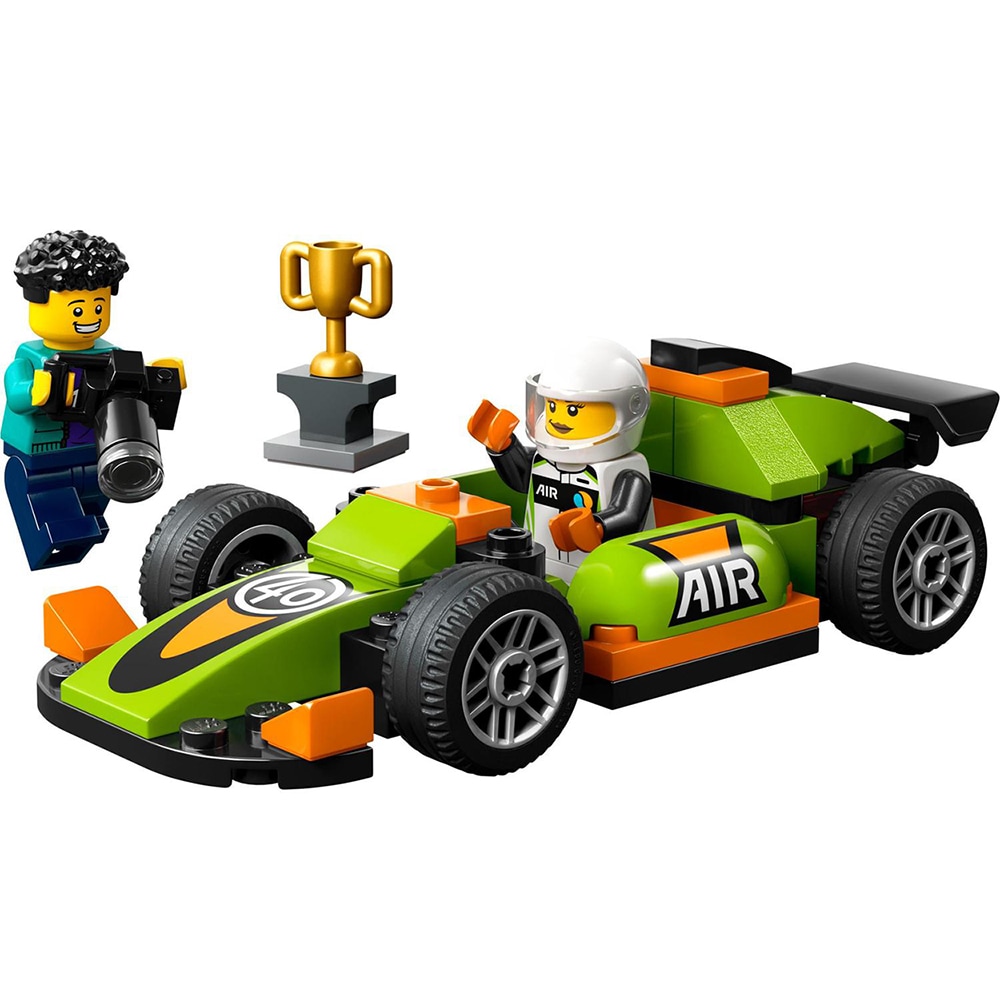 LEGO City: Masina de curse verde 60399, 4 ani+, 56 piese