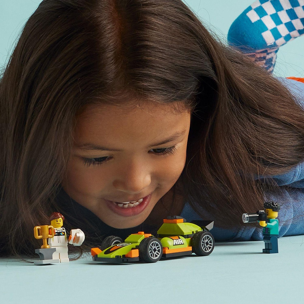 LEGO City: Masina de curse verde 60399, 4 ani+, 56 piese