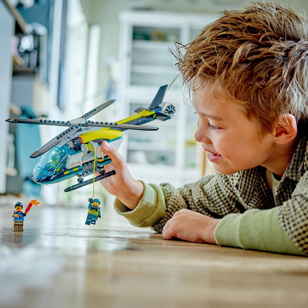 LEGO City: Elicopter de salvare de urgenta 60405, 6 ani+, 226 piese