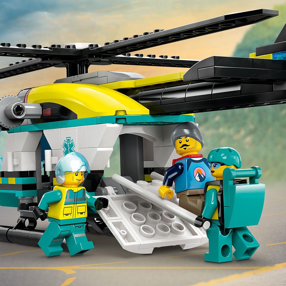 LEGO City: Elicopter de salvare de urgenta 60405, 6 ani+, 226 piese