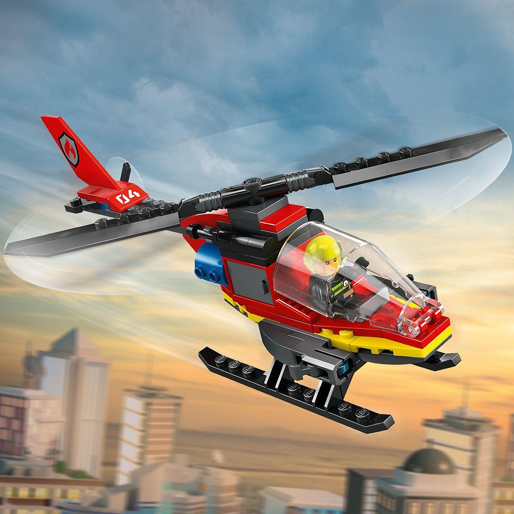 LEGO City: Elicopter de pompieri 60411, 5 ani+, 85 piese