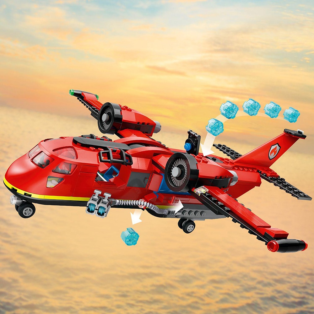 LEGO City: Avion de pompieri 60413, 6 ani+, 478 piese