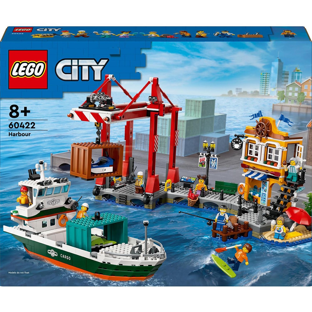 LEGO City: Port si nava de transport marfa 60422, 8 ani+, 1226 piese