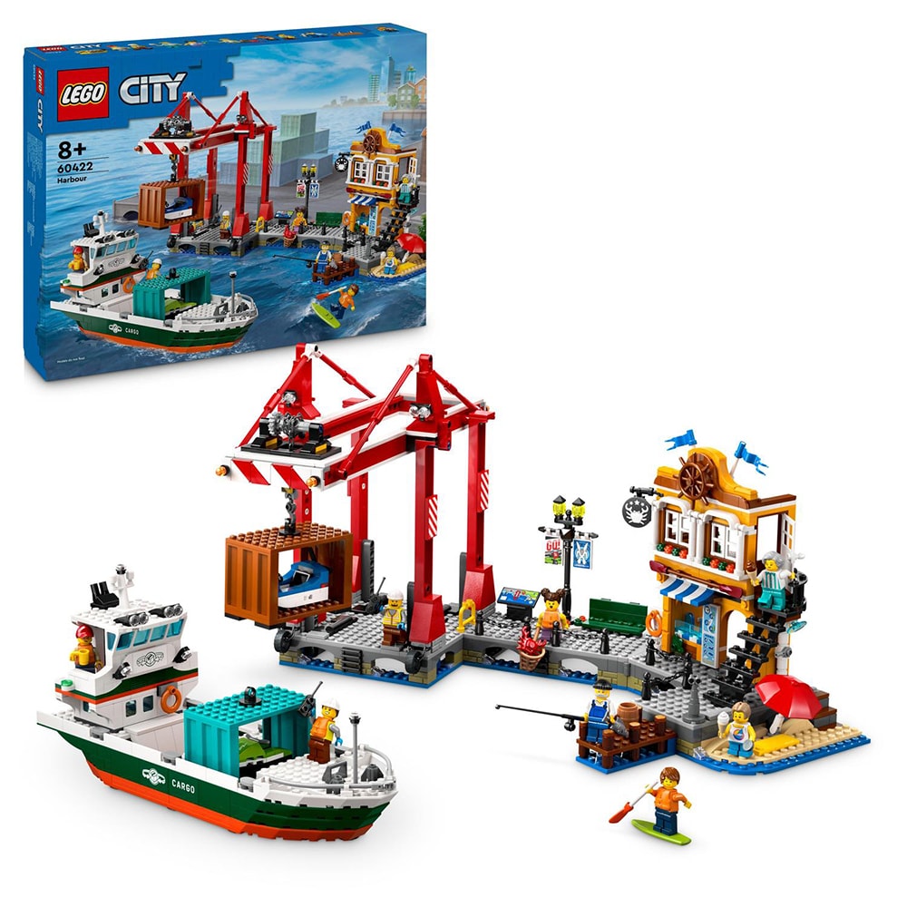 LEGO City: Port si nava de transport marfa 60422, 8 ani+, 1226 piese