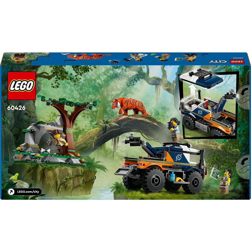 LEGO City: Camionul off-road al unui explorator al junglei 60426, 6 ani+, 314 piese