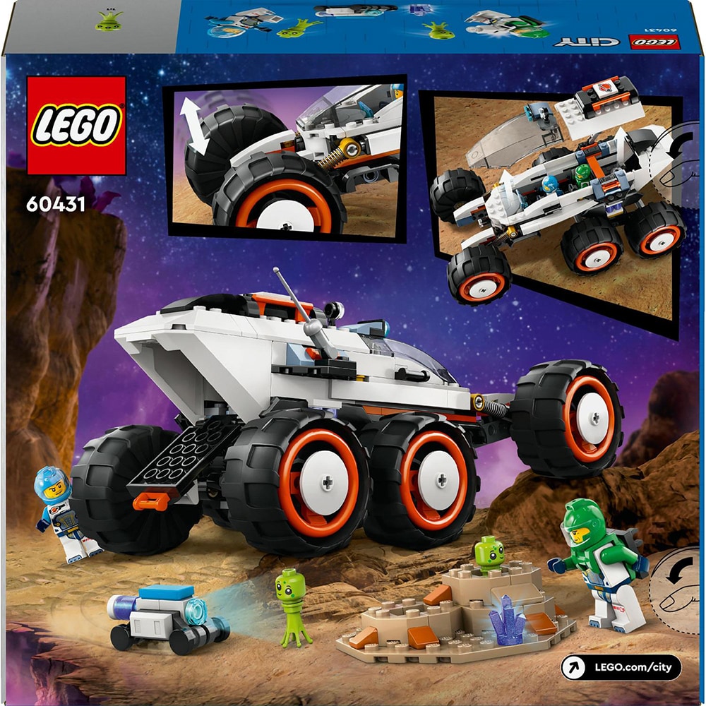 LEGO City: Rover de explorare spatiala si viata extraterestra 60431, 6 ani+, 311 piese