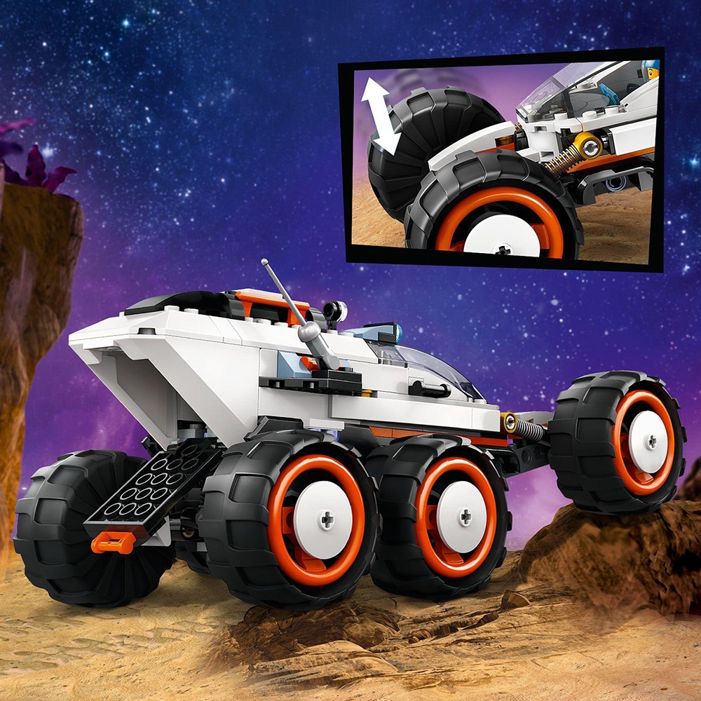 LEGO City: Rover de explorare spatiala si viata extraterestra 60431, 6 ani+, 311 piese