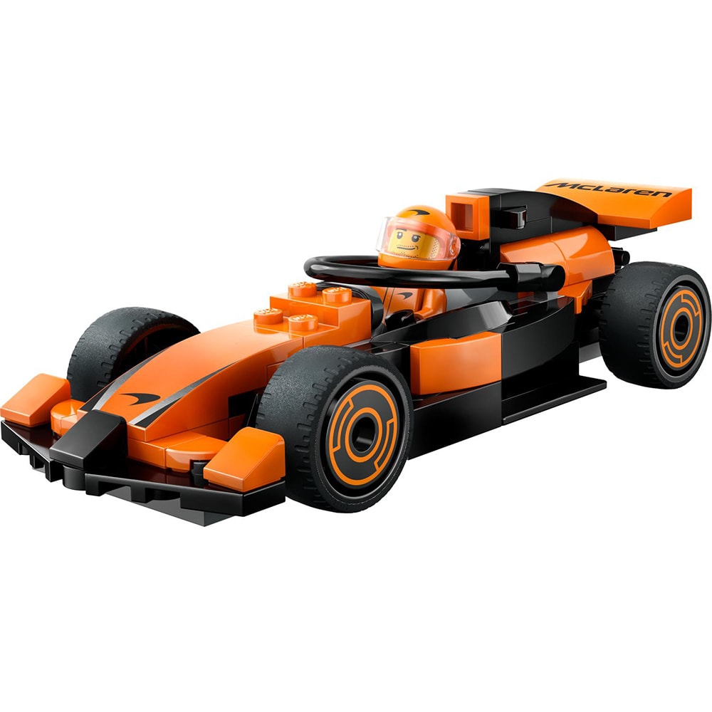 LEGO City: Formula 1 - Pilot F1 cu masina de curse McLaren 60442, 6 ani+, 86 piese