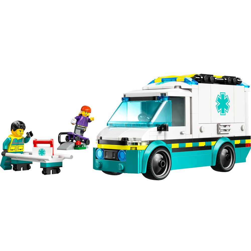 LEGO City: Ambulanta de urgente 60451, 5 ani+, 184 piese