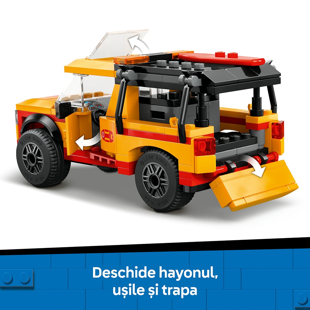 LEGO City: Masina de interventie a salvamarilor 60453, 6 ani+, 214 piese