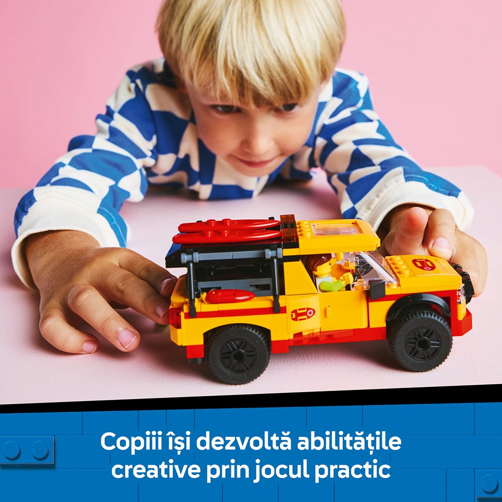 LEGO City: Masina de interventie a salvamarilor 60453, 6 ani+, 214 piese