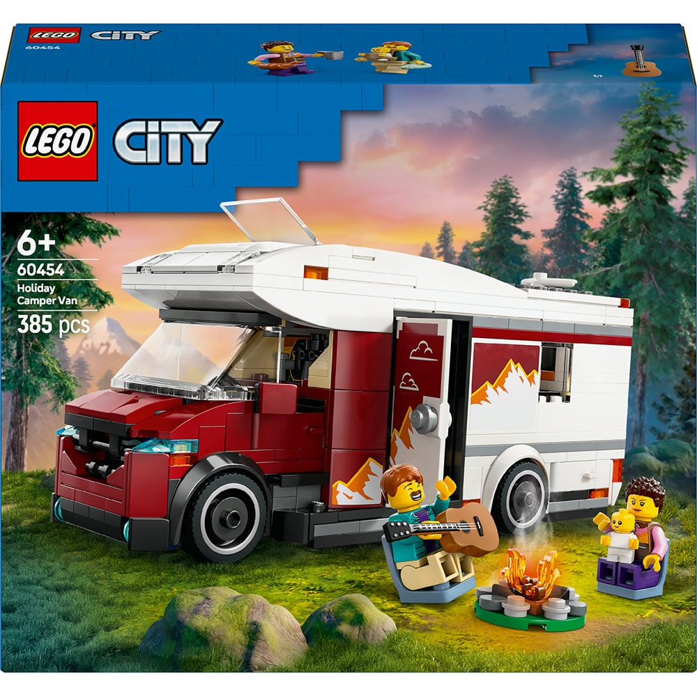 LEGO City:  Rulota pentru aventuri de vacanta 60454, 6 ani+, 385 piese
