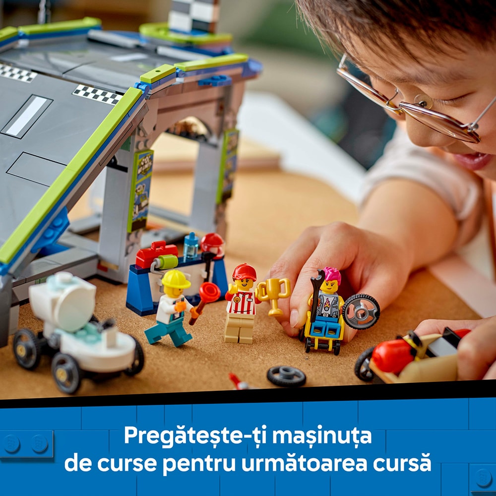 LEGO City: Fara limite - Rampa pentru curse de masini 60460, 6 ani+, 436 piese