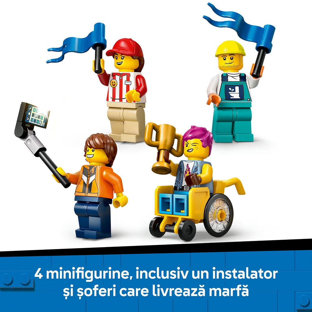 LEGO City: Fara limite - Rampa pentru curse de masini 60460, 6 ani+, 436 piese