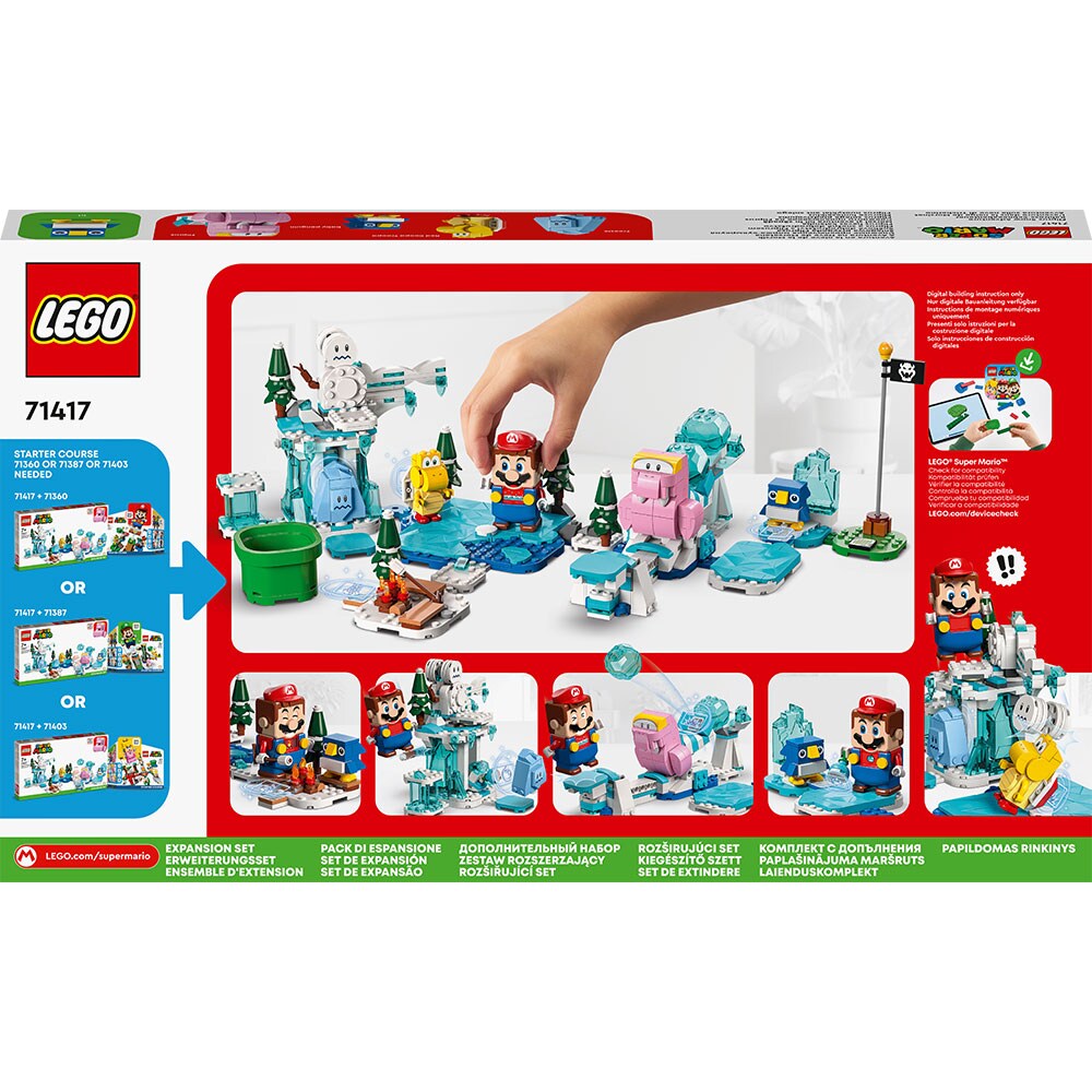 LEGO Super Mario: Set de extindere Morsel si aventura lui in zapada 71417, 7 ani+, 567 piese