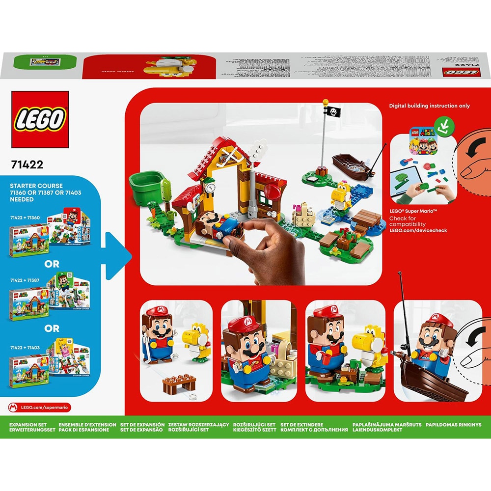 LEGO Super Mario: Picnic la casa lui Mario - Set de extindere 71422, 6 ani+, 259 piese
