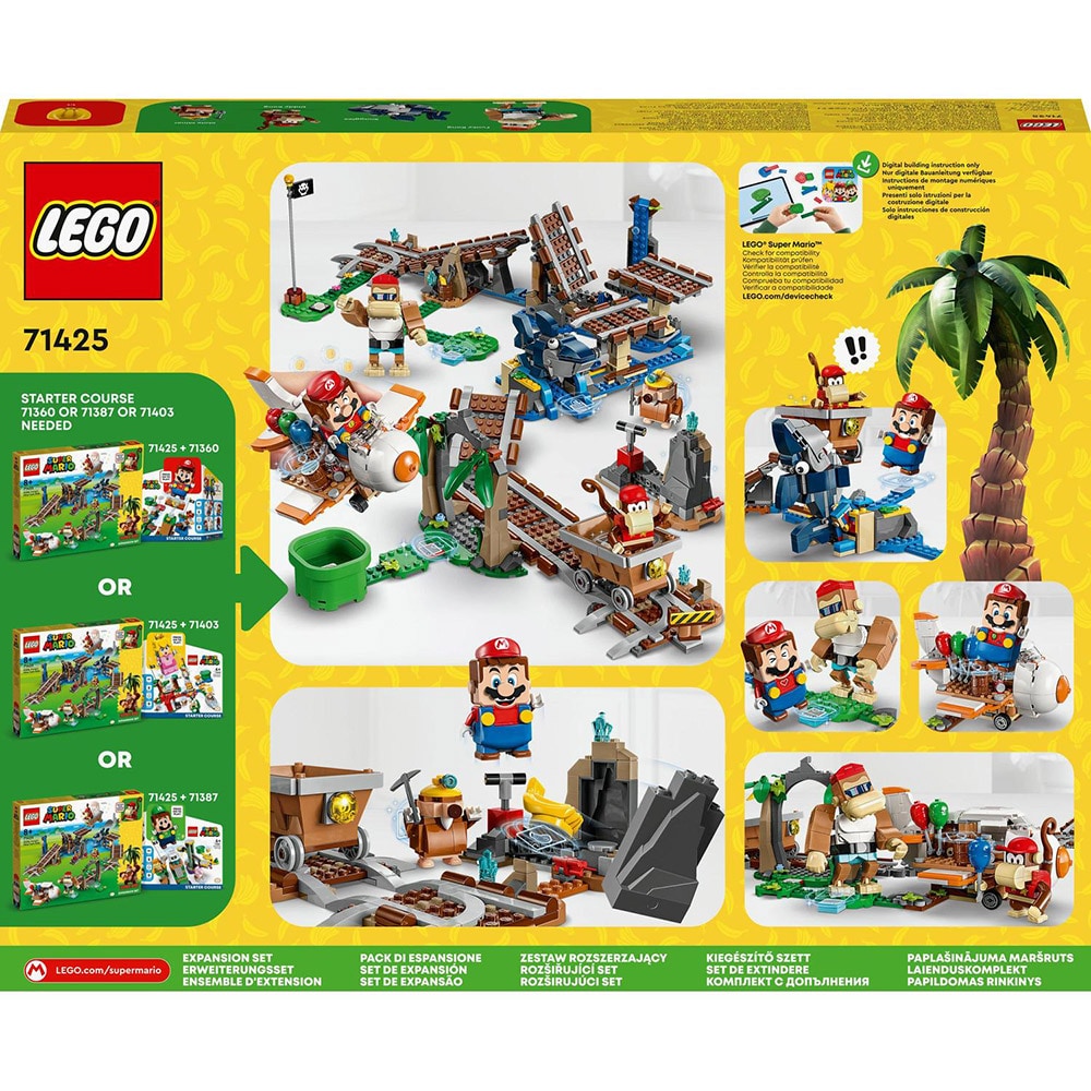 LEGO Super Mario: Plimbarea cu vagonetul - Set de extindere 71425, 8 ani+, 1157 piese