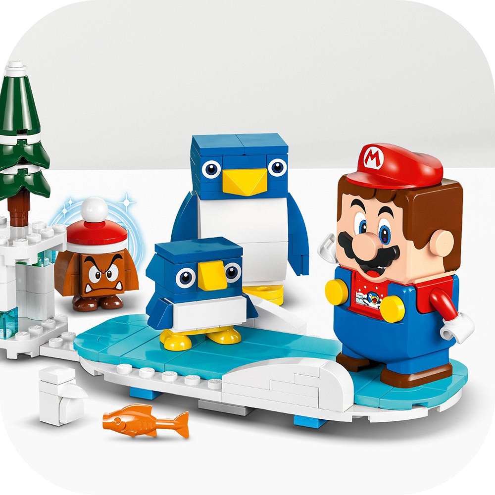 LEGO Super Mario: Set de extindere - Aventura in zapada a familiei penguin 71430, 7 ani+, 228 piese