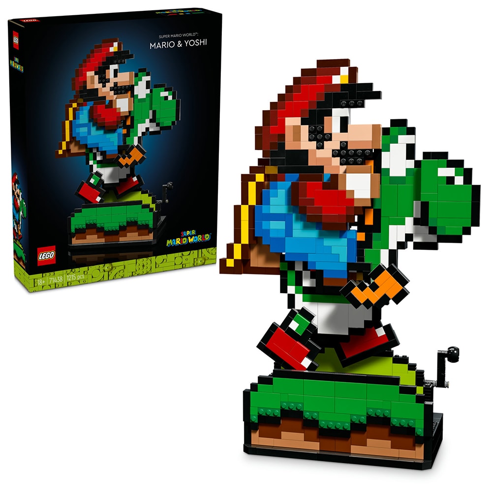 LEGO Super Mario: Super Mario World - Mario si Yoshi 71438, 18 ani+, 1215 piese