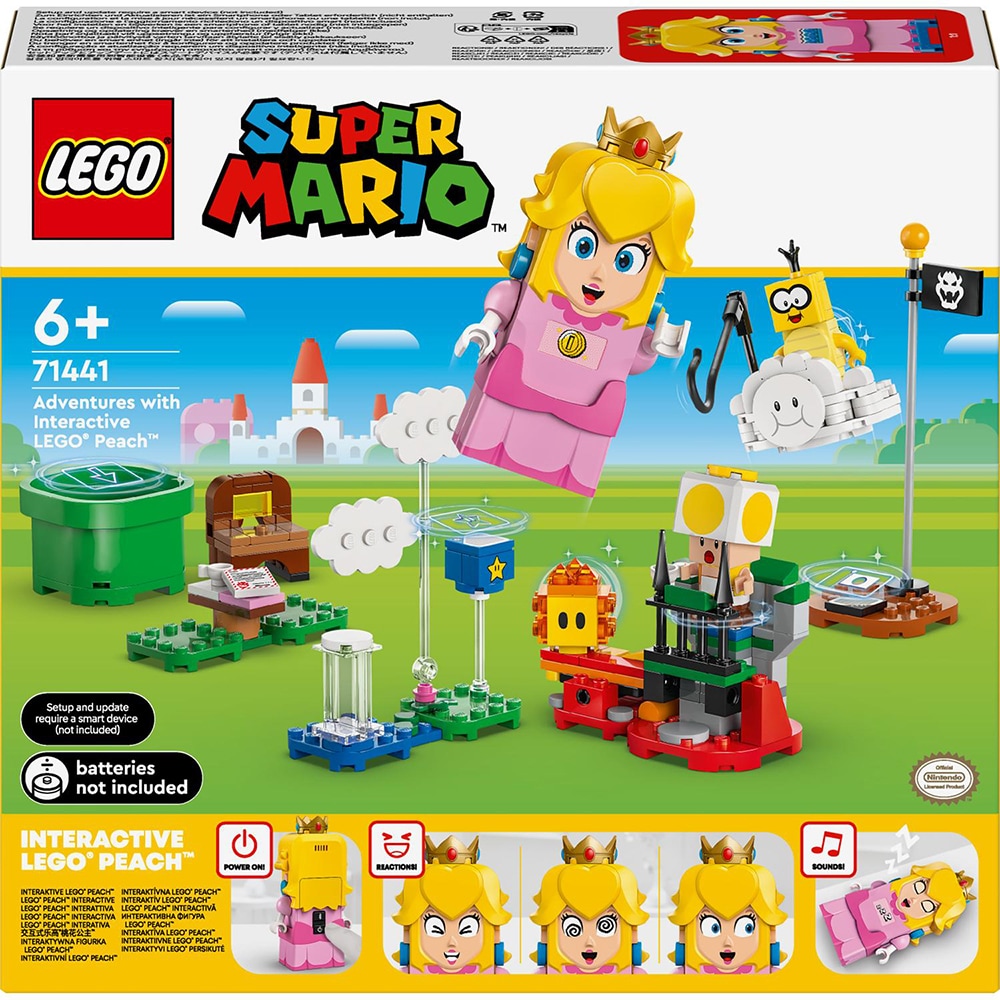 LEGO Super Mario: Aventuri cu LEGO Peach interactiva 71441, 6 ani+, 208 piese