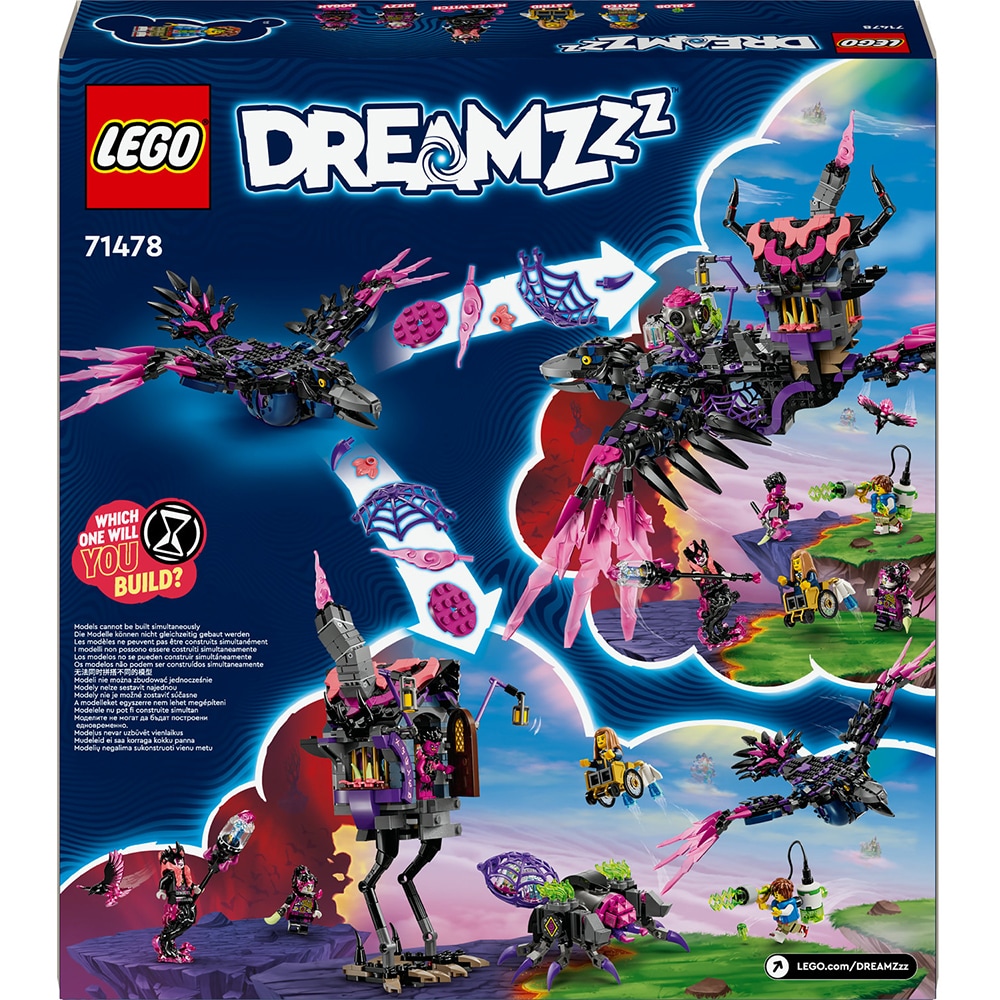 LEGO DREAMZzz: Corbul de la miezul noptii al vrajitoarei din Never 71478, 9 ani+, 1203 piese