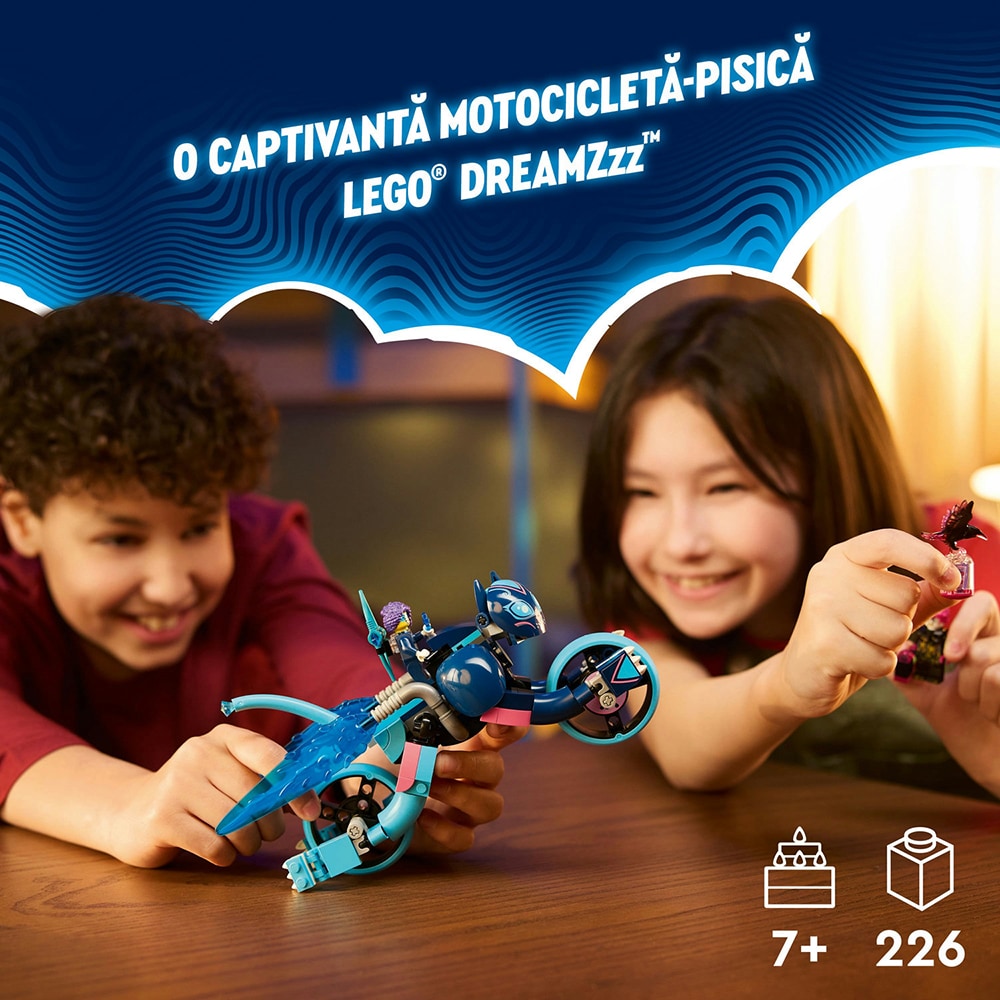 LEGO DREAMZzz: Motocicleta-pisica a lui Zoey 71479, 7 ani+, 226 piese