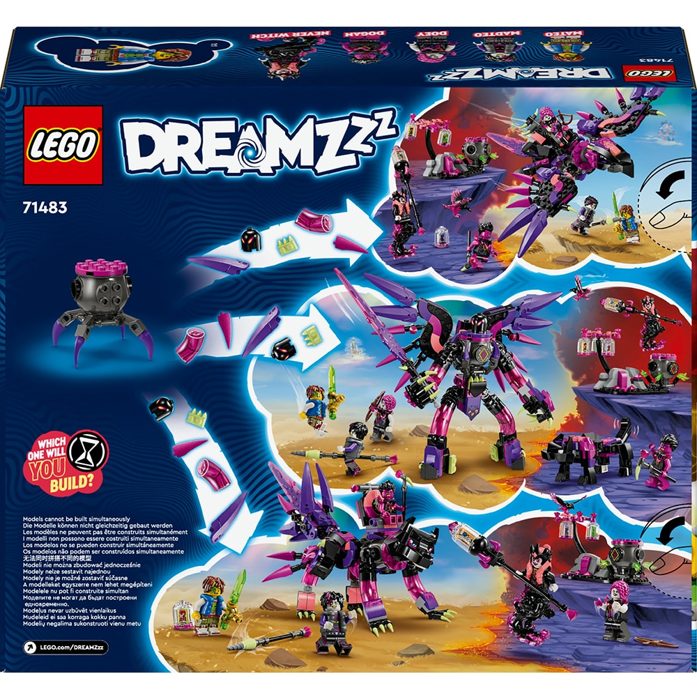 LEGO DREAMZzz: Creaturile de cosmar ale vrajitoarei din Never 71483, 9 ani+, 457 piese