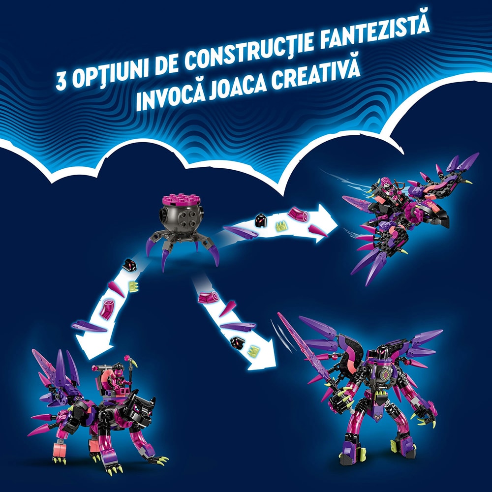 LEGO DREAMZzz: Creaturile de cosmar ale vrajitoarei din Never 71483, 9 ani+, 457 piese