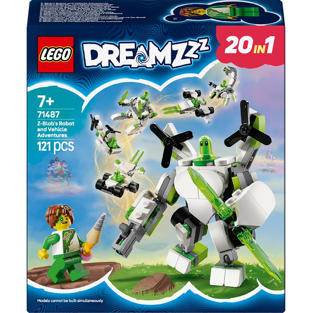 LEGO DREAMZzz: Aventurile cu roboti si vehicule ale lui Z-Blob 71487, 7 ani+, 121 piese