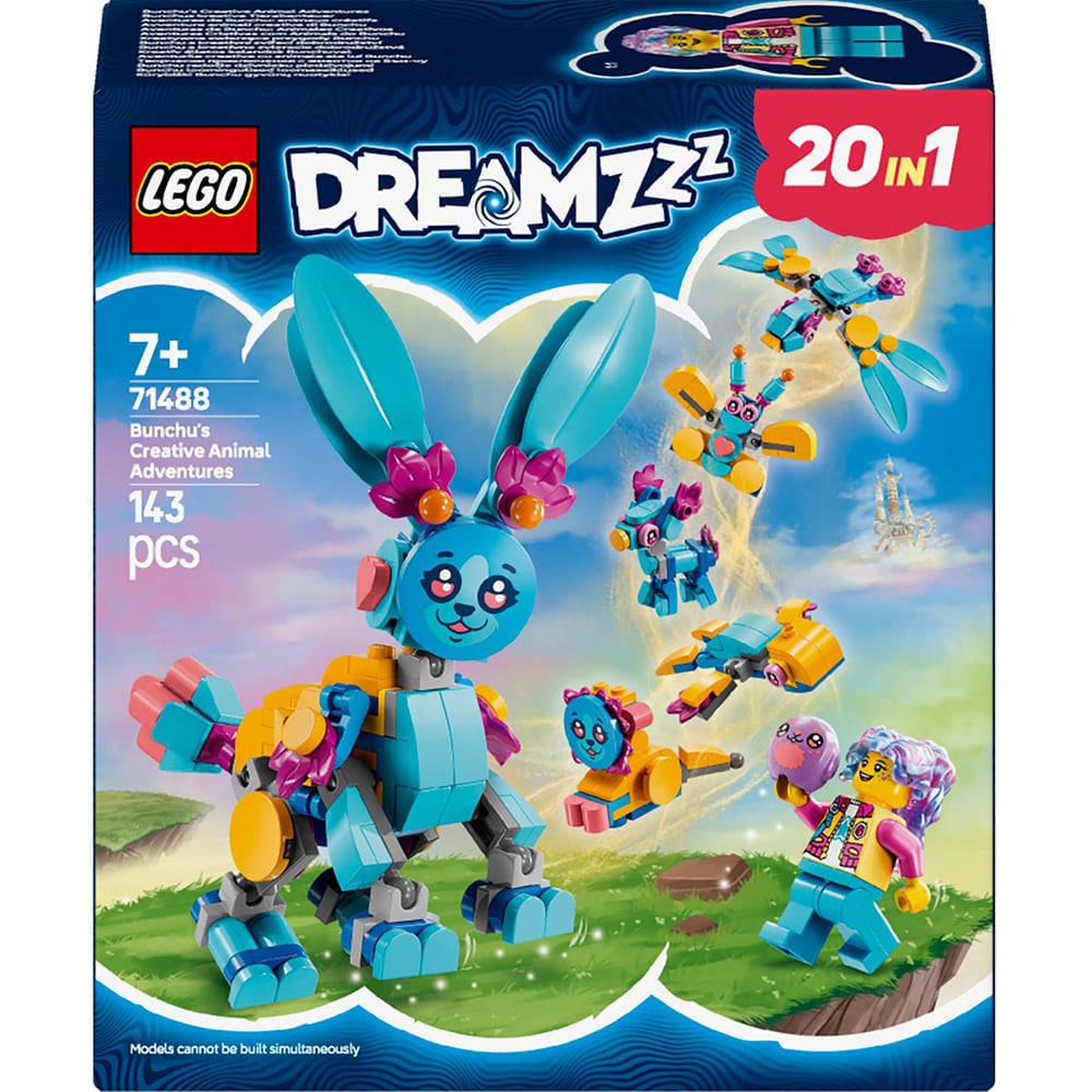 LEGO DREAMZzz: Aventurile creative cu animale ale lui Bunchu 71488, 7 ani+, 143 piese