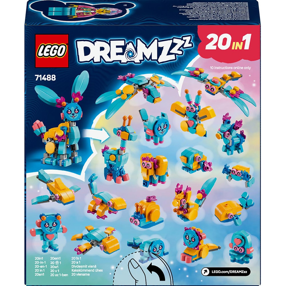 LEGO DREAMZzz: Aventurile creative cu animale ale lui Bunchu 71488, 7 ani+, 143 piese