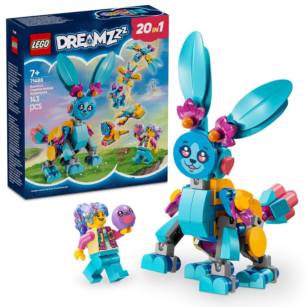 LEGO DREAMZzz: Aventurile creative cu animale ale lui Bunchu 71488, 7 ani+, 143 piese