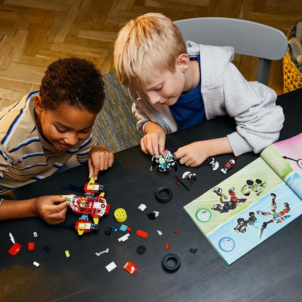 LEGO DREAMZzz: Robotul tigru al lui Cooper si masina hot rod a lui Zero 71497, 9 ani+, 1006 piese
