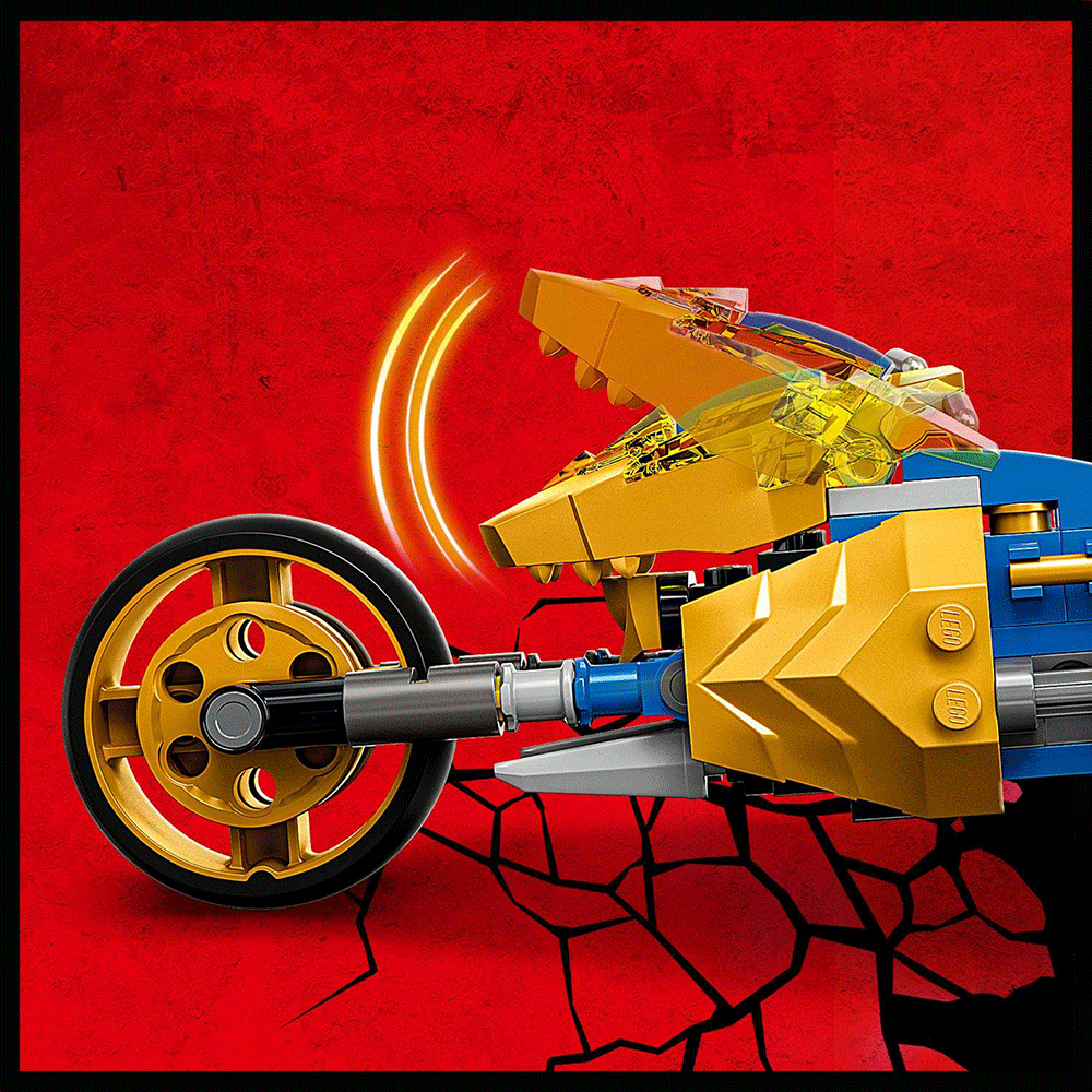 LEGO Ninjago: Motocicleta-dragon aurie a lui Jay 71768, 7 ani+