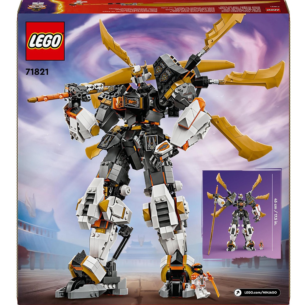 LEGO Ninjago: Robotul-dragon de titan al lui Cole 71821, 12 ani+, 1055 piese