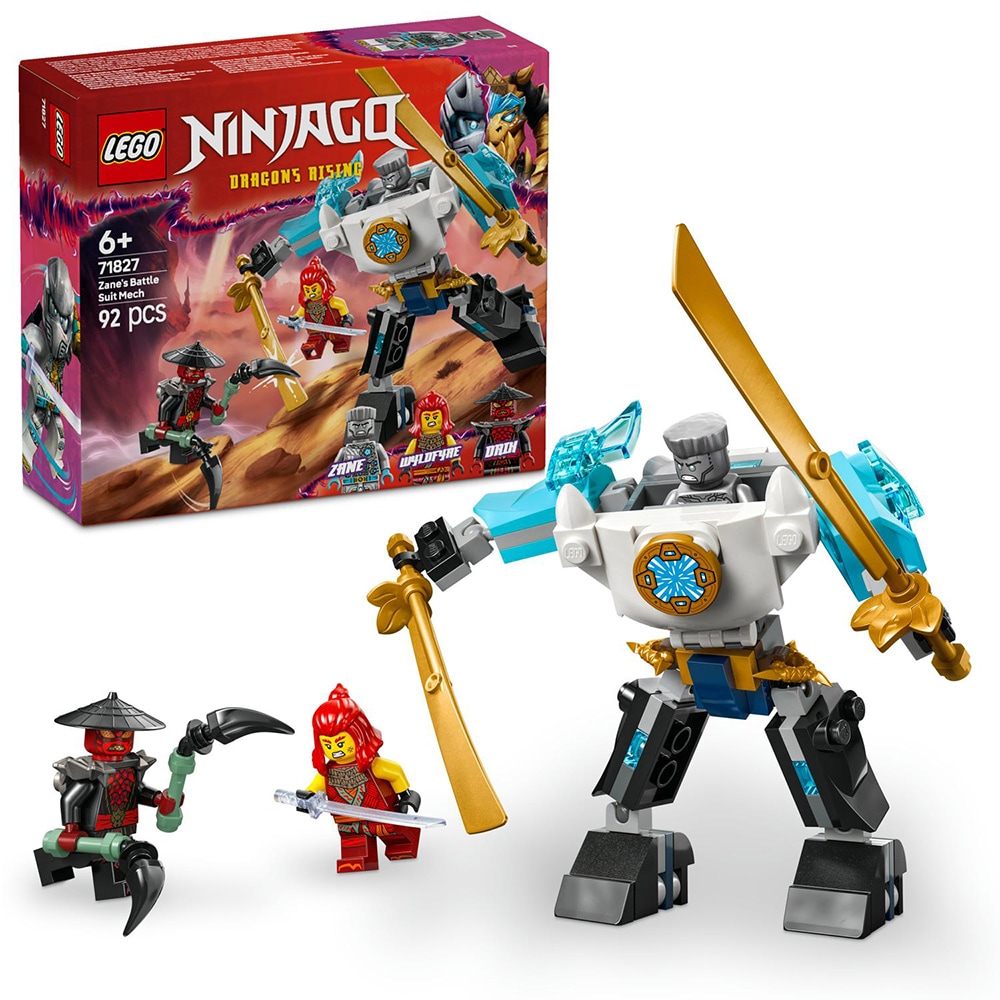 LEGO Ninjago: Costumul robot de lupta al lui Zane 71827, 6 ani+, 92 piese