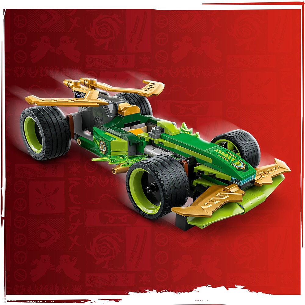LEGO Ninjago: Masina de curse cu motor cu arc a lui Lloyd 71828, 7 ani+, 181 piese