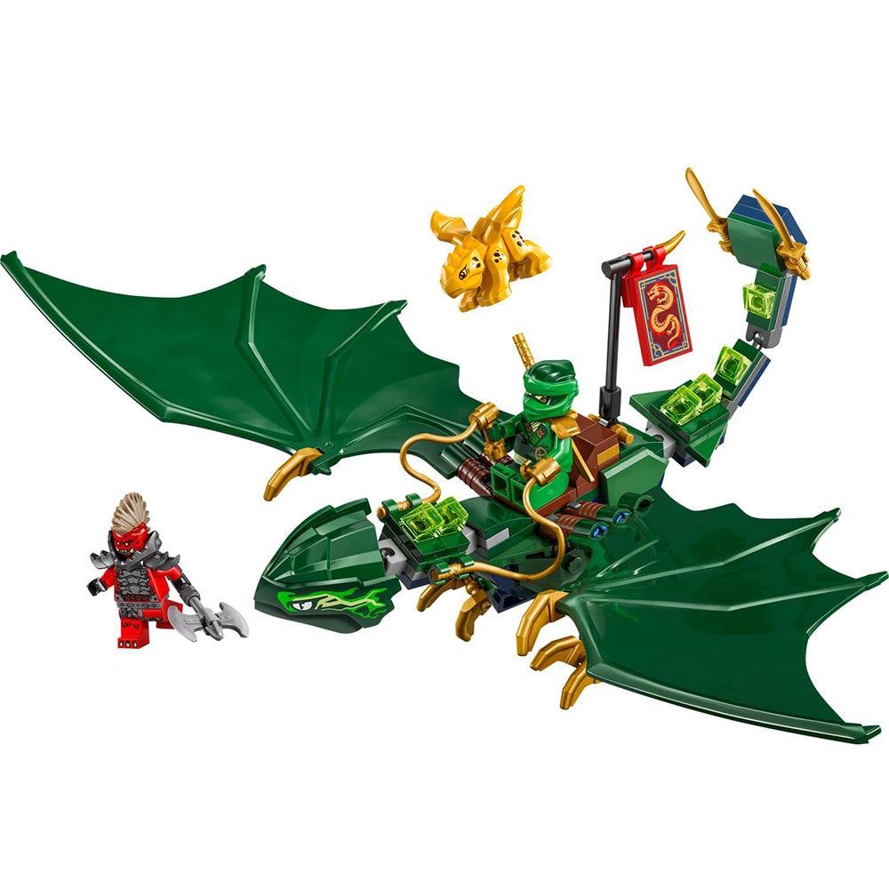 LEGO Ninjago: Dragonul Padure Verde al lui Lloyd 71829, 6 ani+, 128 piese