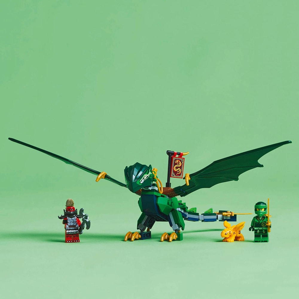 LEGO Ninjago: Dragonul Padure Verde al lui Lloyd 71829, 6 ani+, 128 piese
