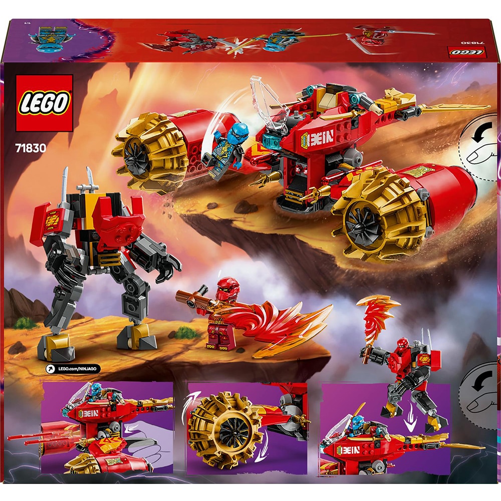LEGO Ninjago:  Vehiculul-robot zburator al lui Kai 71830, 7 ani+, 333 piese