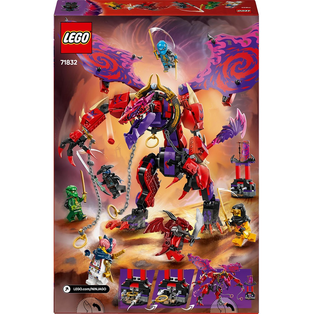 LEGO Ninjago: Dragonul haosului Thunderfang 71832, 8 ani+, 668 piese