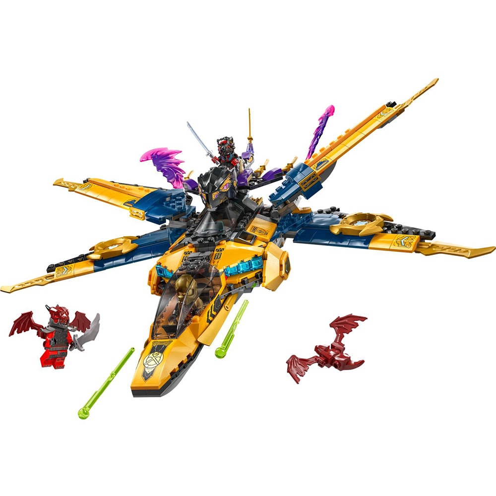 LEGO Ninjago: Superavionul cu reactie al lui Ras si Arin 71833, 8 ani+, 510 piese