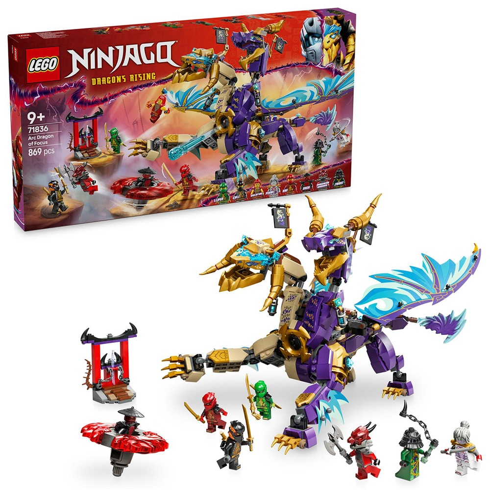 LEGO Ninjago: Dragonul concentrarii Arc 71836, 9 ani+, 869 piese