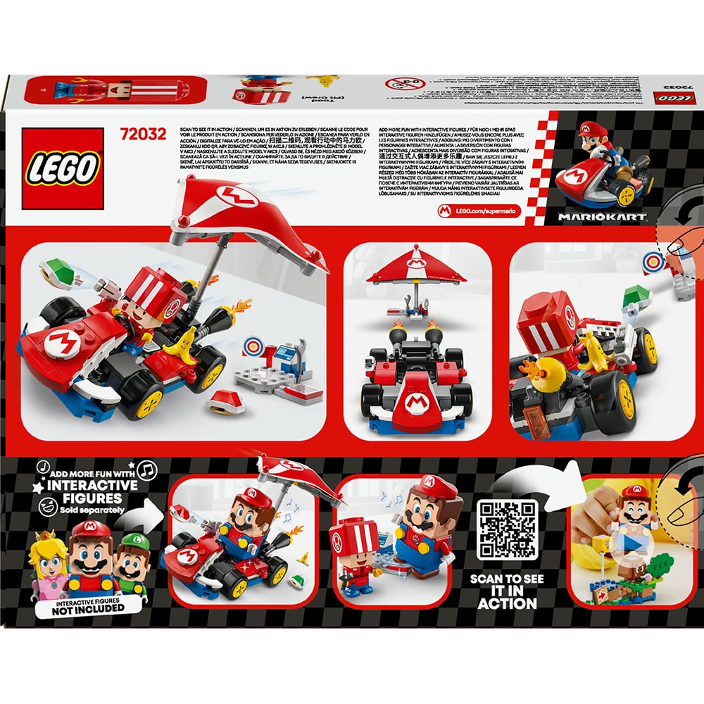 LEGO Super Mario: Mario Kart  Standard Kart 72032, 7 ani+, 174 piese