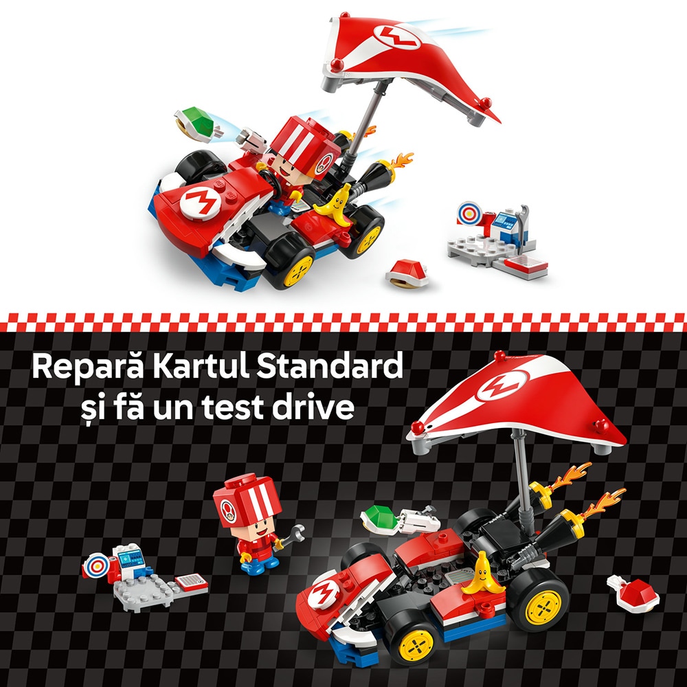 LEGO Super Mario: Mario Kart  Standard Kart 72032, 7 ani+, 174 piese