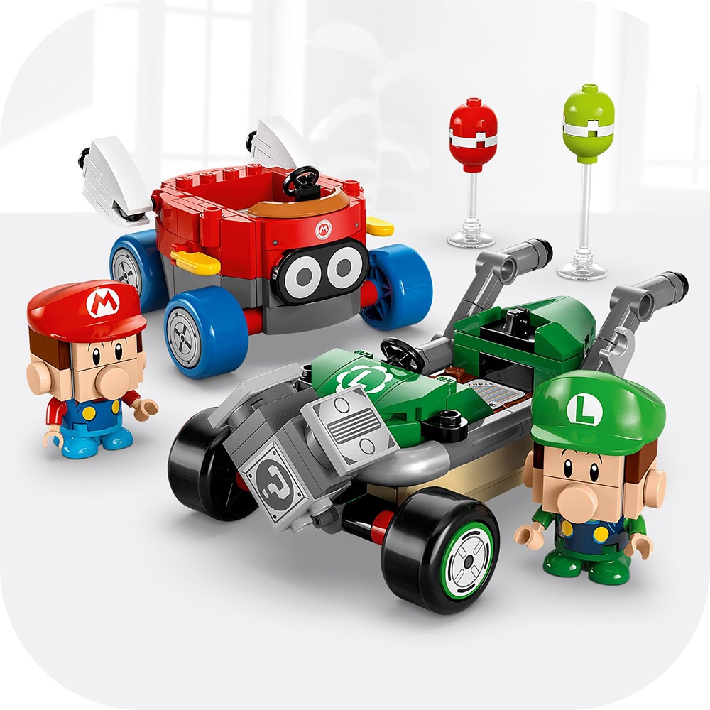 LEGO Super Mario: Mario Kart  Baby Mario si Baby Luigi 72034, 8 ani+, 321 piese