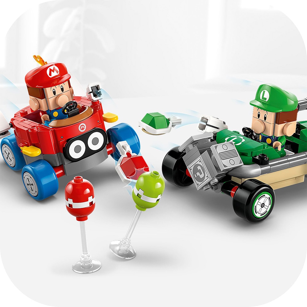 LEGO Super Mario: Mario Kart  Baby Mario si Baby Luigi 72034, 8 ani+, 321 piese