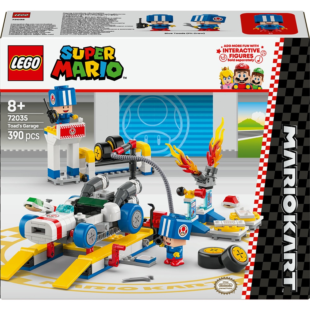 LEGO Super Mario: Mario Kart  Garajul lui Toad 72035, 8 ani+, 390 piese